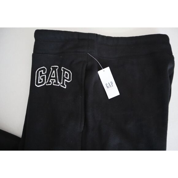 GAP 870256 Women Sz L Black Logo Zip Fleece Hoodie & Fleece Joggers 2-pc Set - Picture 10 of 13